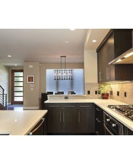 Feiss  F2630-8AF-BS  Ethan Linear Pendant 